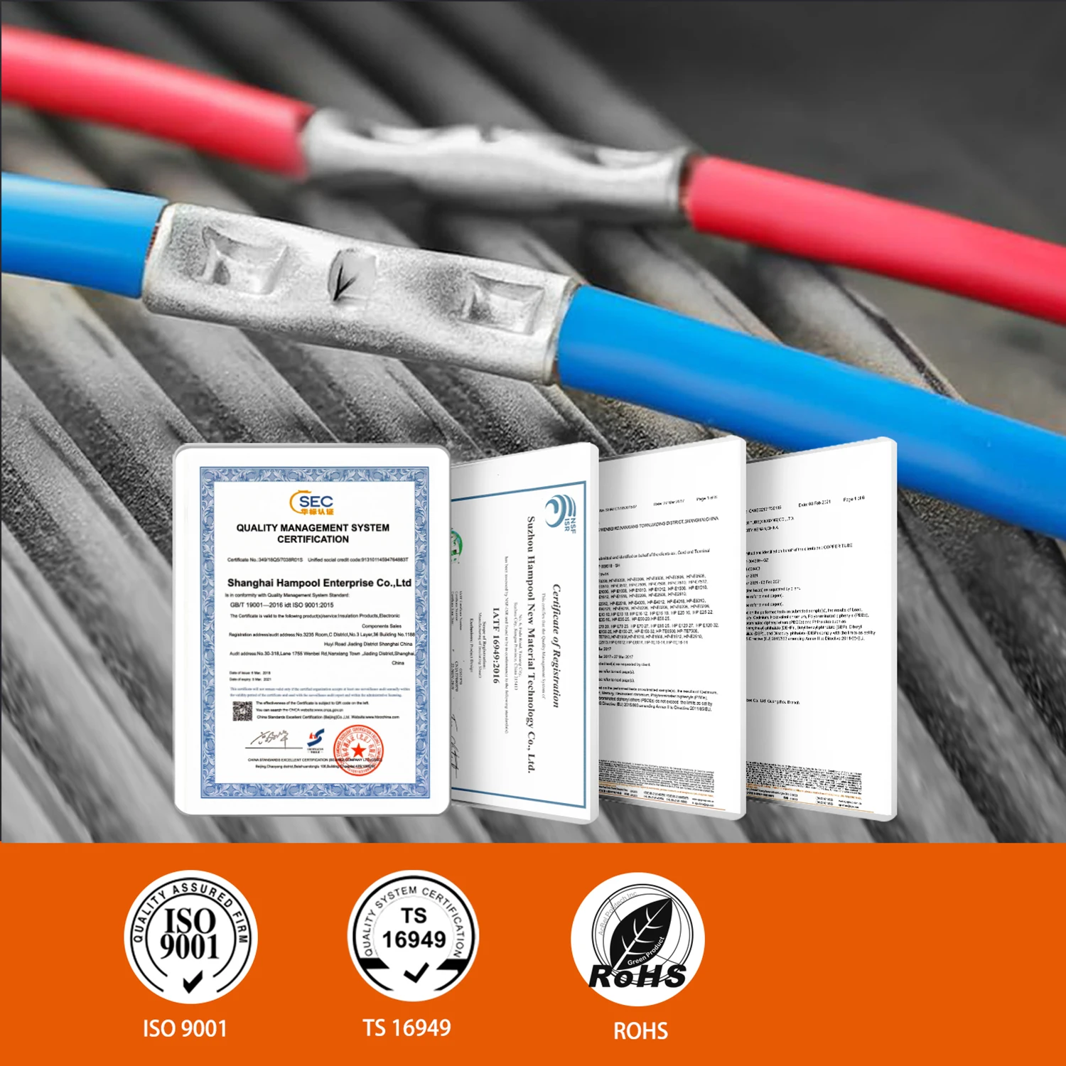 50 Stück bn0.3 bn2 bn0.5 verzinntes rotes Kupfer nicht isolierte Stoß verbindungs draht verbinder Crimp spleiße Kabel hülsen klemmen 22-10awg – Detail 5