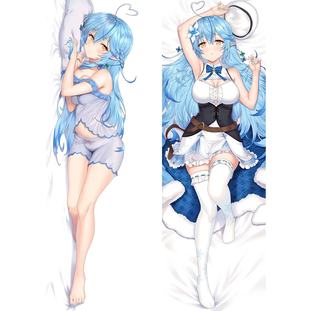 Dakimakura VTuber Yukihana Lamy Hugging Body Pillow Cover Double-Sided Print Anime Pillowcase Otaku Decorative Cushion Covers