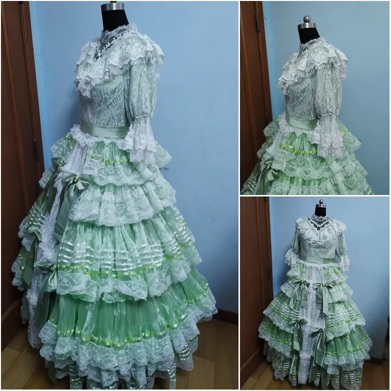 Custom-made Victorian Dress New Year Cosplay  dresses D-1014