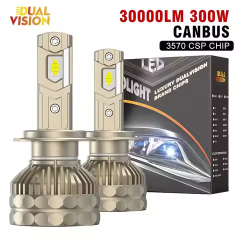 30000LM H7 LED Canbus Car Headlight Super HB4 H11 H4 H1 9012 HB3 9005 9006 H8 Lights Plug-N-Play Bulbs 160W 6000K Auto Lamp