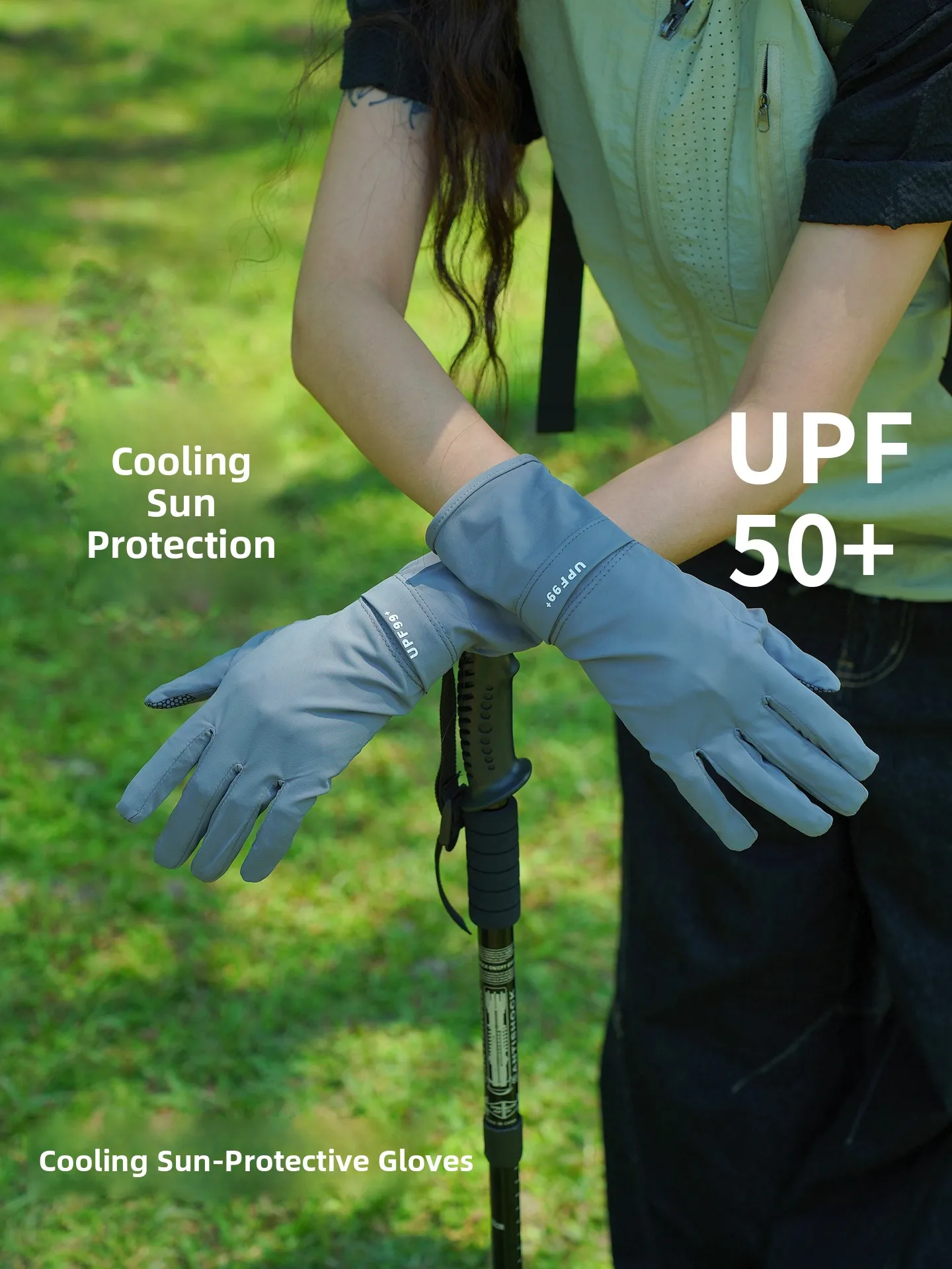 

Sun Protection Ice Silk Gloves for Women Summer Outdoor UV Protection Driving Cycling Anti-Slip Breathable Sunshade Long Gloves