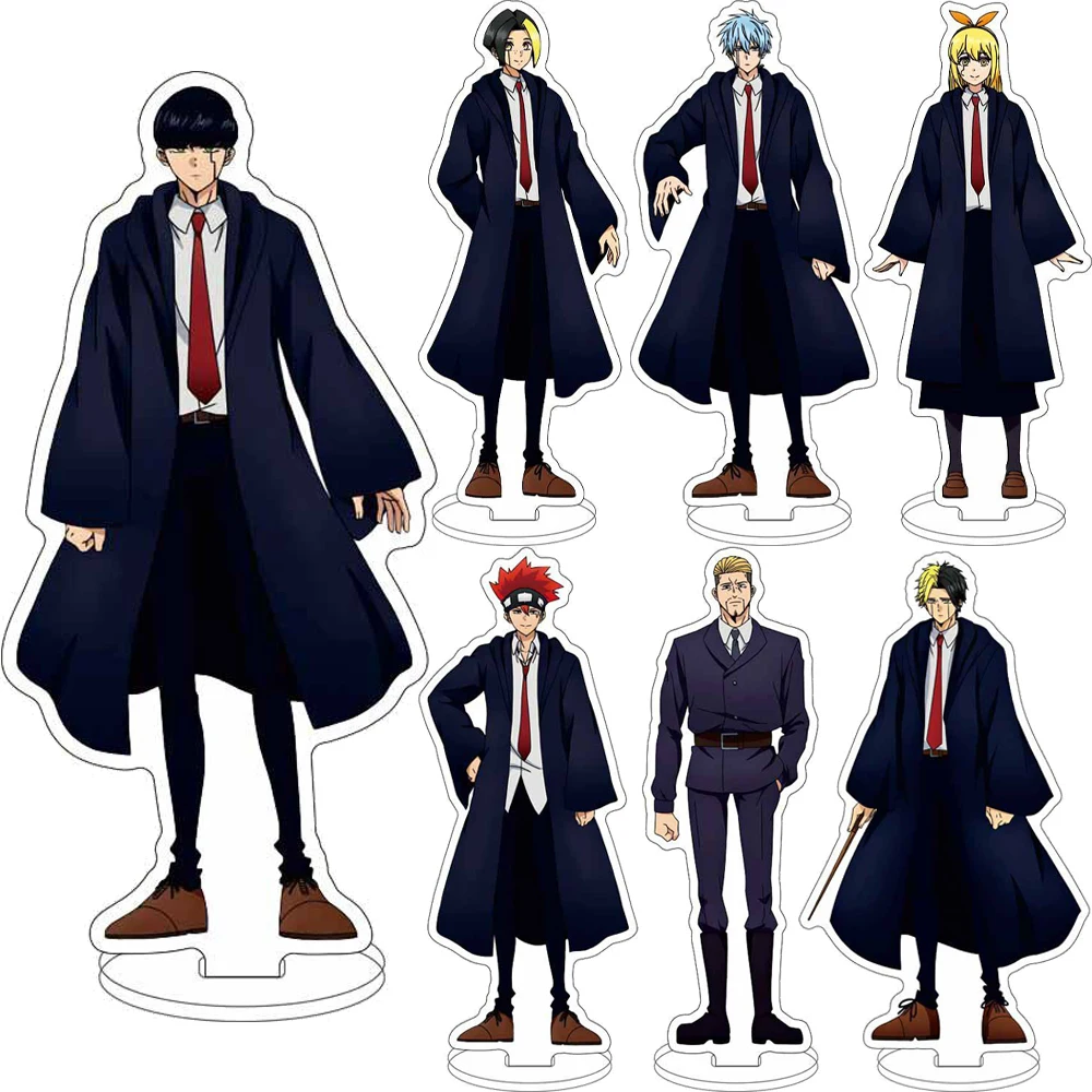 16CM Anime ‌ Mashle: Magie und Muskeln Figuren Mash Finn Ames Lance Dot Barrett Lemon Abel Walker Acryl-Ständer Cosplay-Ornamente