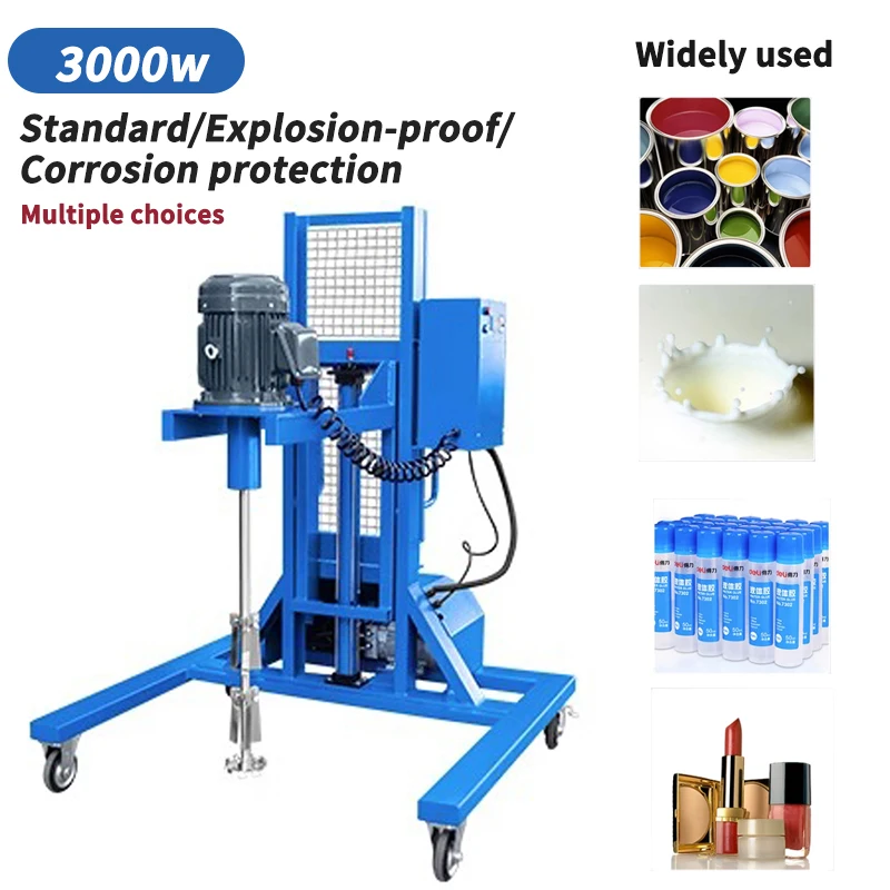 XX-1000 3/4/5.5KW Electric Mixer Machine High Speed Stirrer Anti-Corrosion And Explosion-Proof Blender Vertical Mixing Equipment