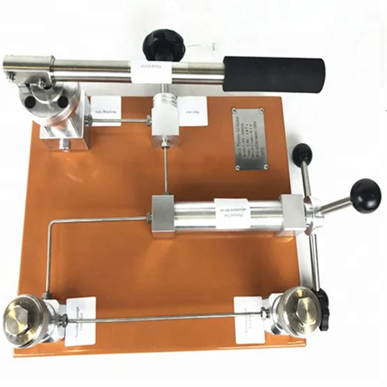 

Portable pressure gauge calibration machine