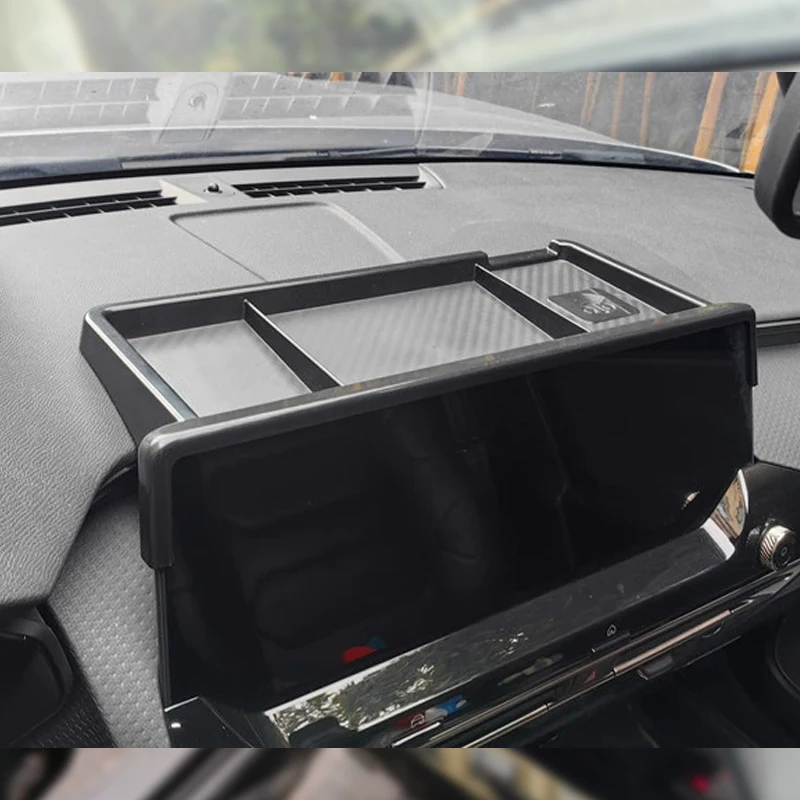 For Citroen C5X 2021 2022 2023 Screen Rear Storage Box Hidden Storage Tray Upgrade Behind Screen Tissue Box Accessories