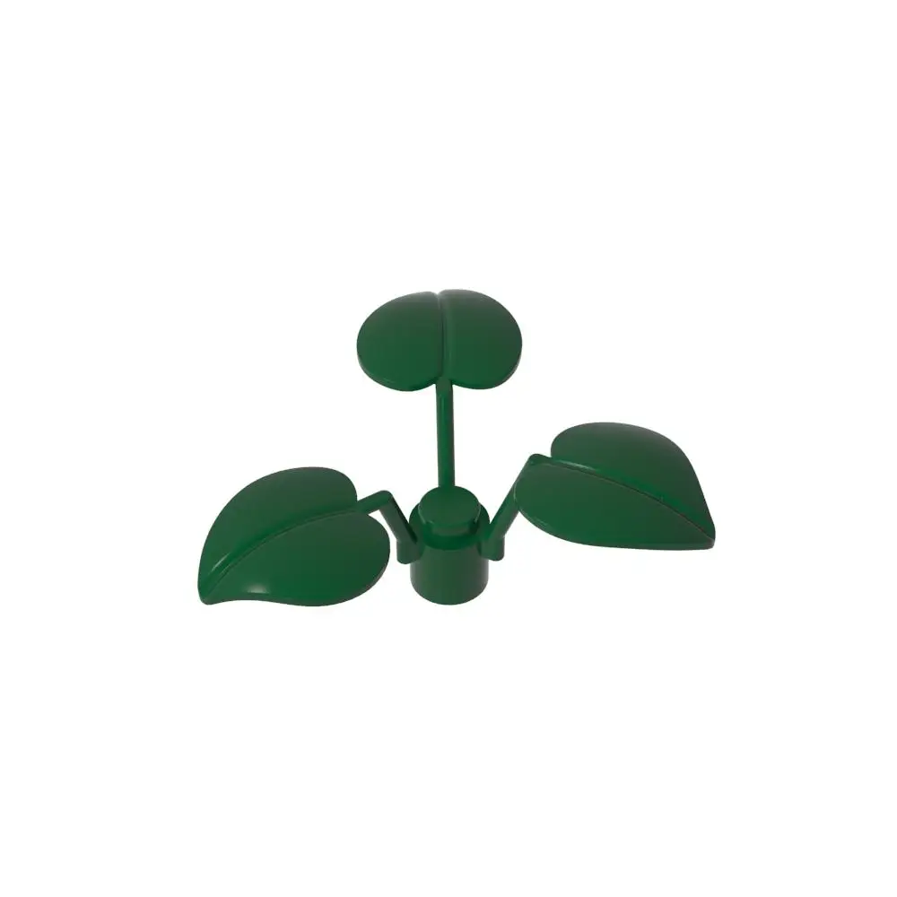 Peças de plantas 6255 30 peças 1x1x2/3-3 folhas grandes tijolos partículas brinquedos diy modelo de árvore de folhas jardim floresta acessório blocos de construção