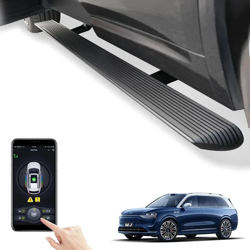 

WJ Super Price LED Lights Car Padel SideSteps Electric Retractable Running Boards for 2025 Aito M9