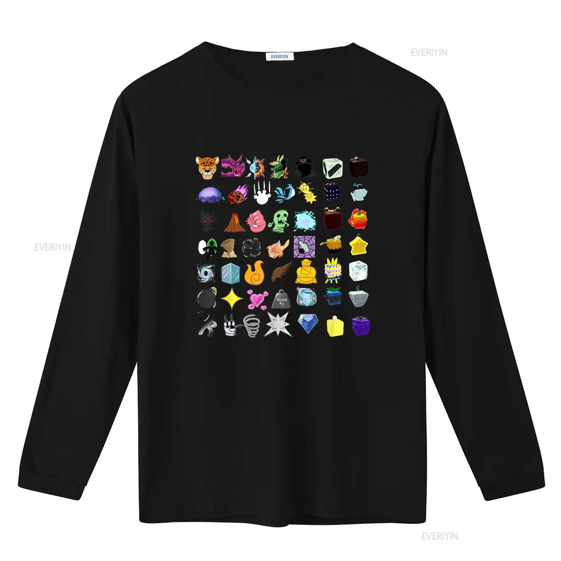 تي شيرت Devil FruiT من Blox عتيق مغسول للجنسين ملابس مصممة متعددة الاستخدامات قليلاً للارتداء اليومي مريح