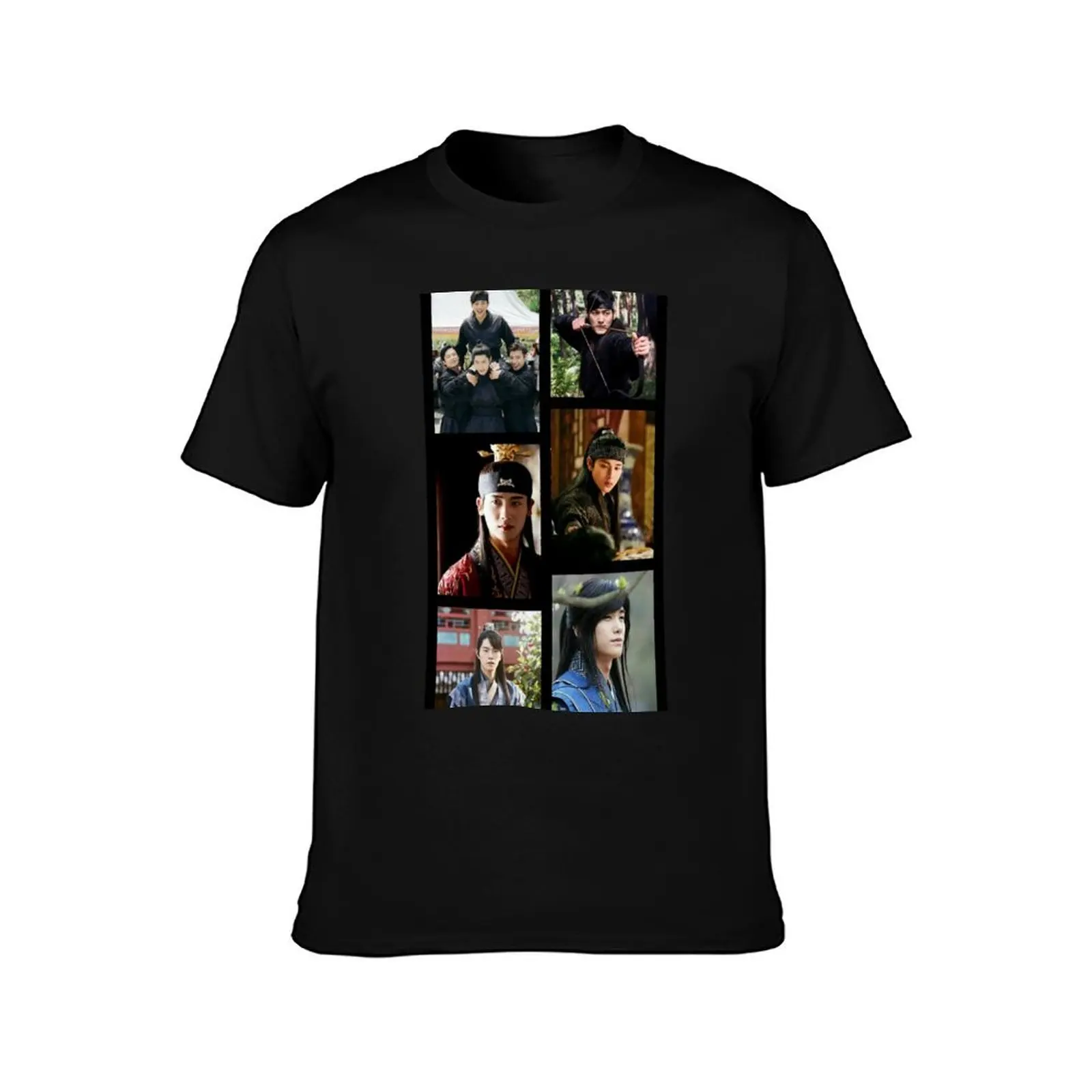 Kdrama collage T-Shirt Basic All Season Solid T-Shirt