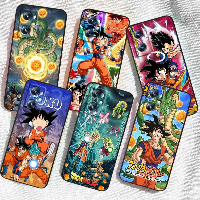 

Hot anime Dragon Ball Phone Case For OPPO Reno 7 A96 A40 A58 5 6 Realme GT A74 A78 Neo2 A74 A78 Find X5 X3 X7 X8 Black