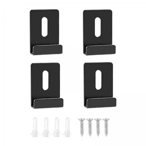 Wall Mirror Clips Heavy Duty Metal Hanger Frameless Mirror Retainer for Decorative Wall Mirror Mounting