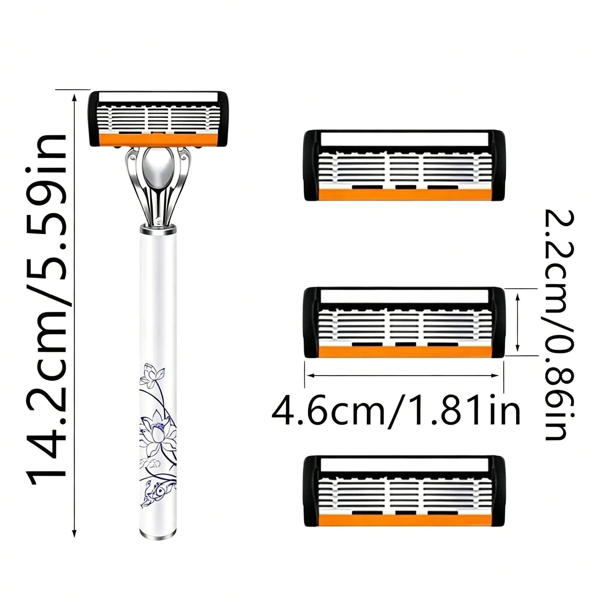 36p six Layers Safety Razor Set High Quality Men Razor Sharp Stainless Steel Shaving Changeable Shaver Head Blade