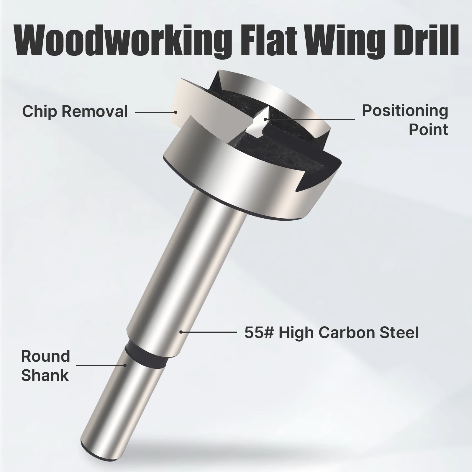 Versery 12Pcs/Set 10-50mm Forstner Woodworking Tools Hole Saw Hinge Boring Drill Bits Round Shank High Carbon Steel Cutter