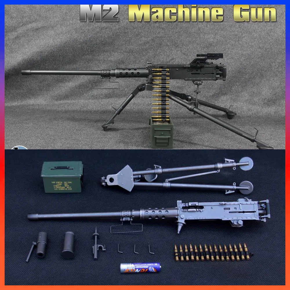 ZYTOYS ZY8031 1/6 Scale Soldier Toy M2 Browning Heavy Machine Gun Model Accessories Fit 12 inch Action Figure Collection Gifts