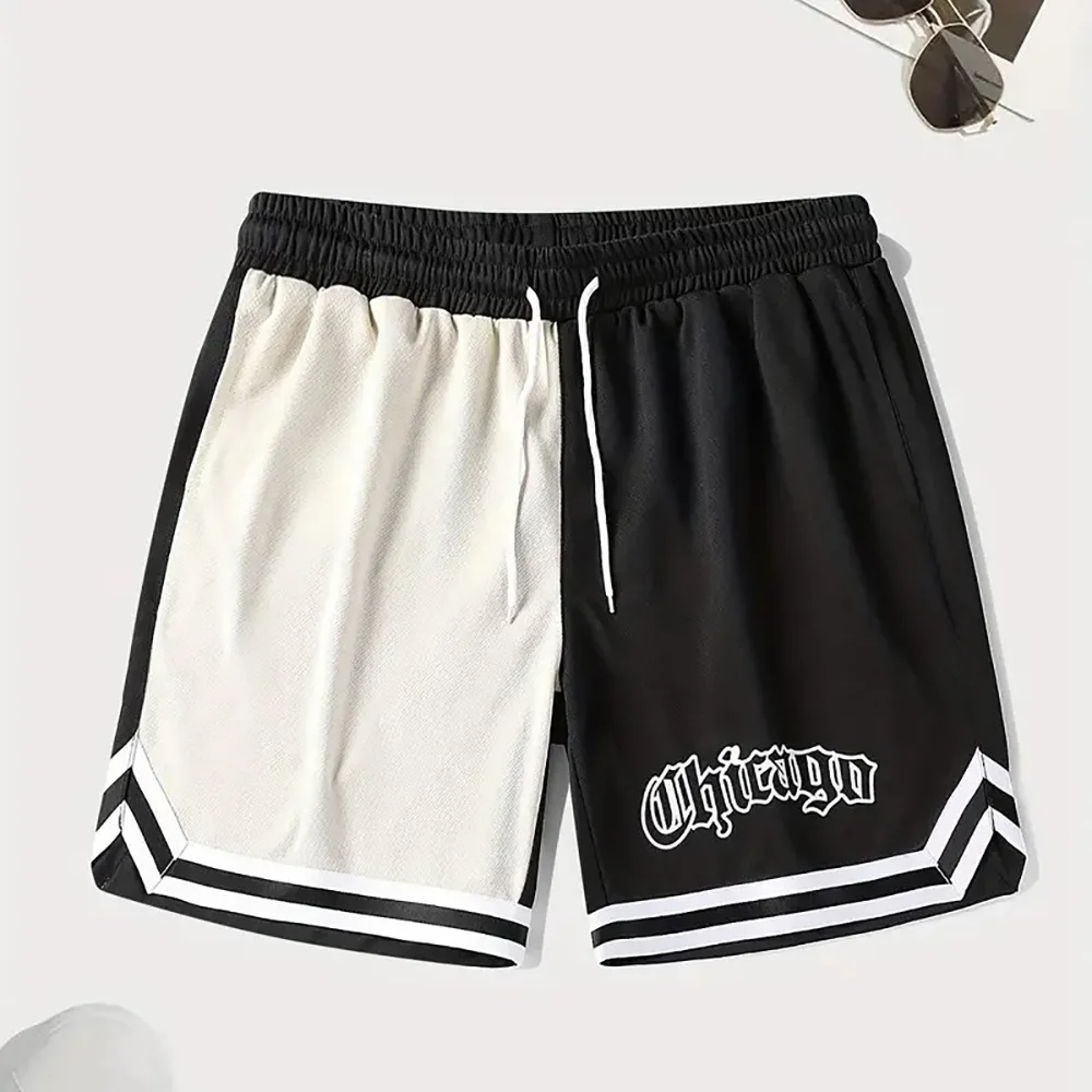 New Summer Men Chicago Sports Shorts Children Fitness Beach Shorts Boys Girls Casual Shorts Adult Fashion Training Short Pants