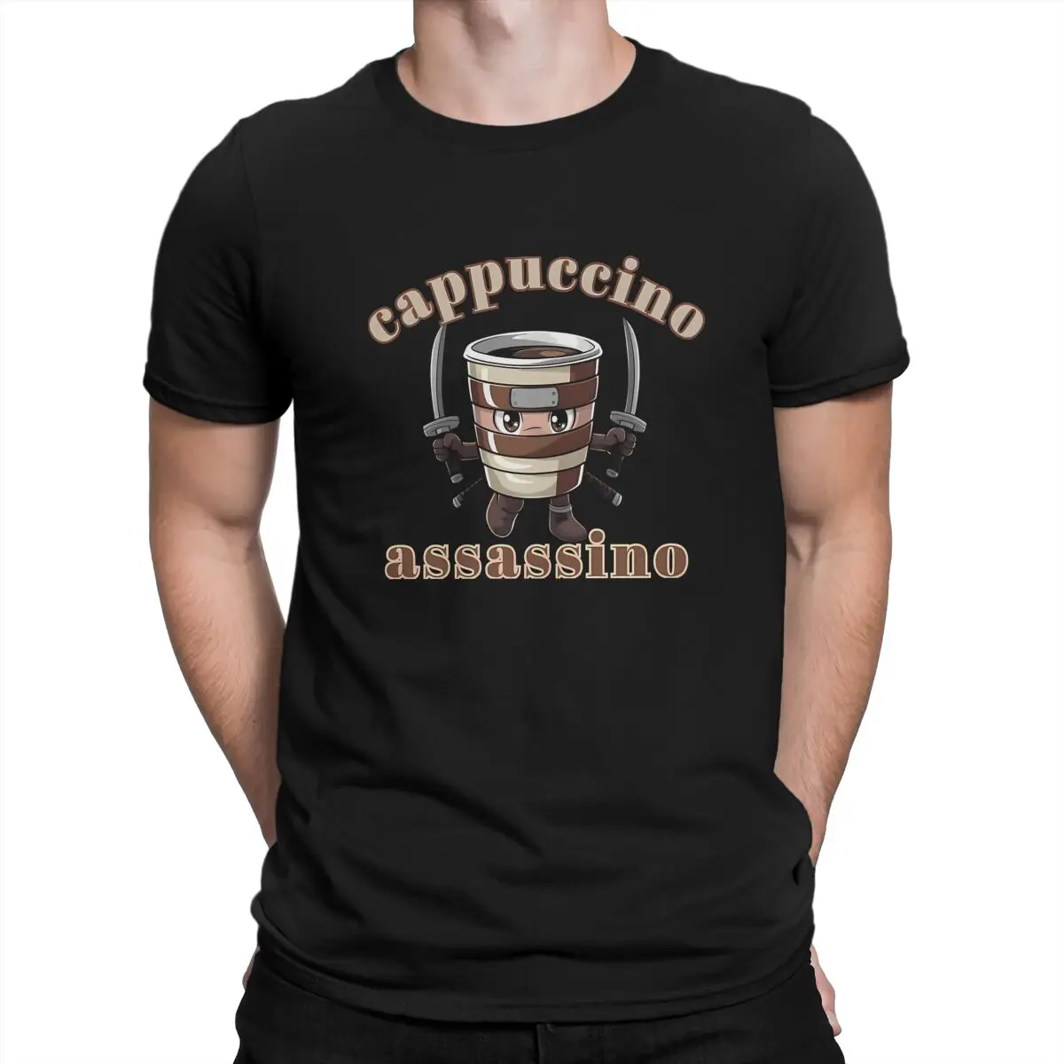 

Brain Rot Cappuccino Assassino Meme Italian Brainrot Graphic Polyester TShirt Printing Tops Casual T Shirt Men Short Sleeve