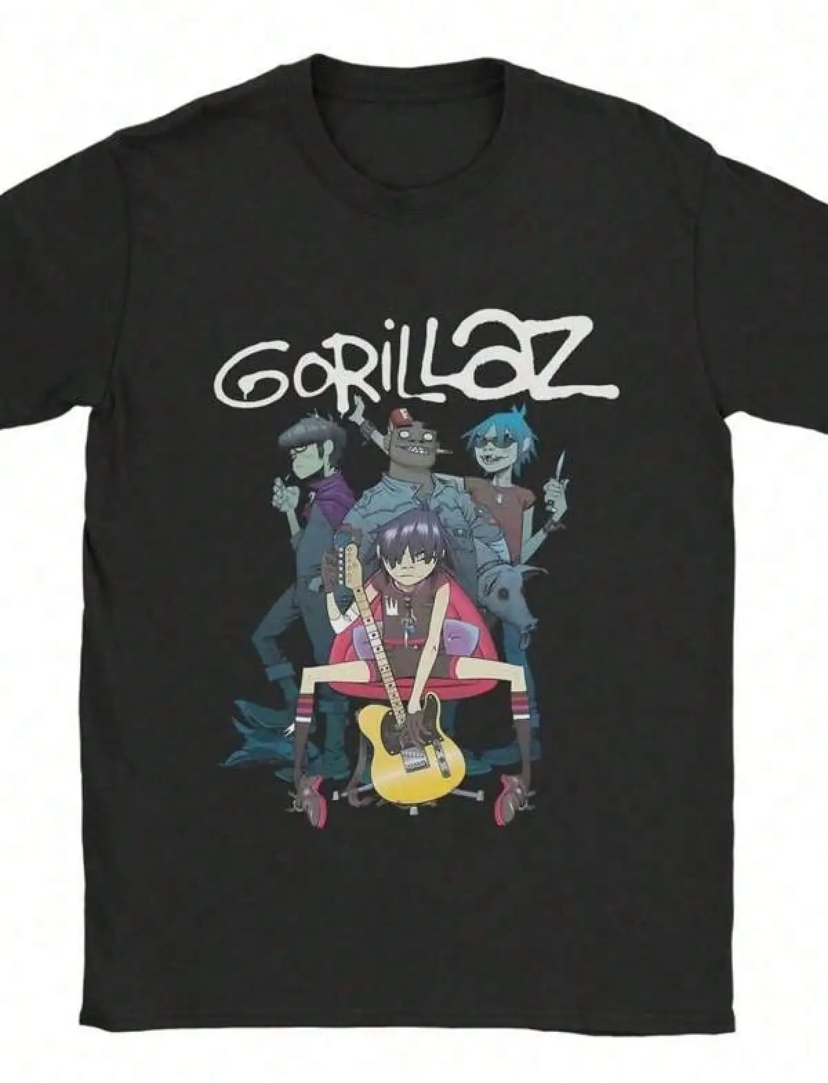 T Shirt Print,Graphic-Cotton Tees Size Plus,Gorillazs Punk Rock T Shirt Summer T Shirts For Popular Casual Tee Shirt Short-Sleeve Y2K Retro Top Tees,With Shirt,Summer Tops,Shirt Suitable