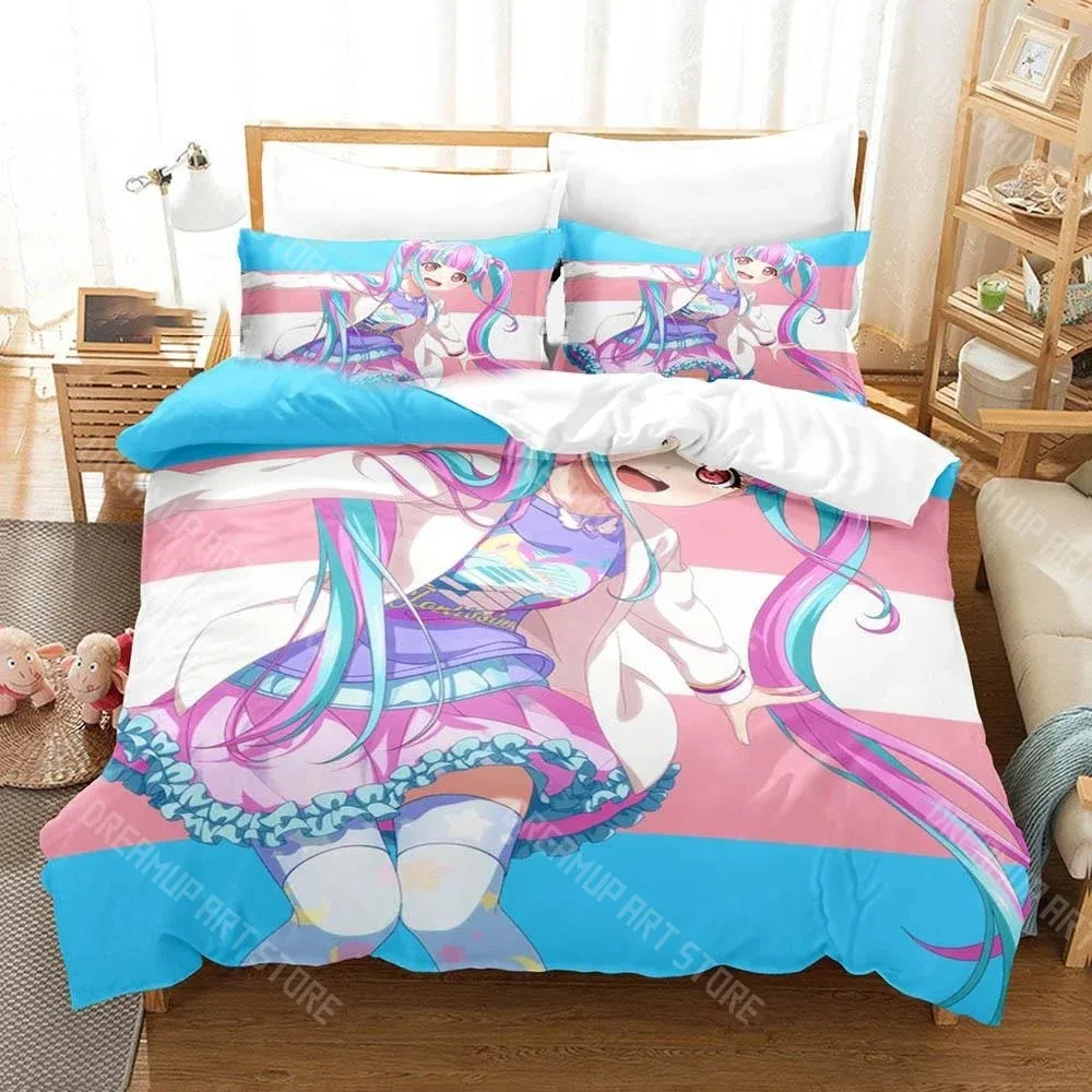 3D Print BanG Dream RAISE A SUILEN Nyubara Reona Bedding Set for Boys Girls Duvet Cover Twin Queen King Full Single Double Sizes