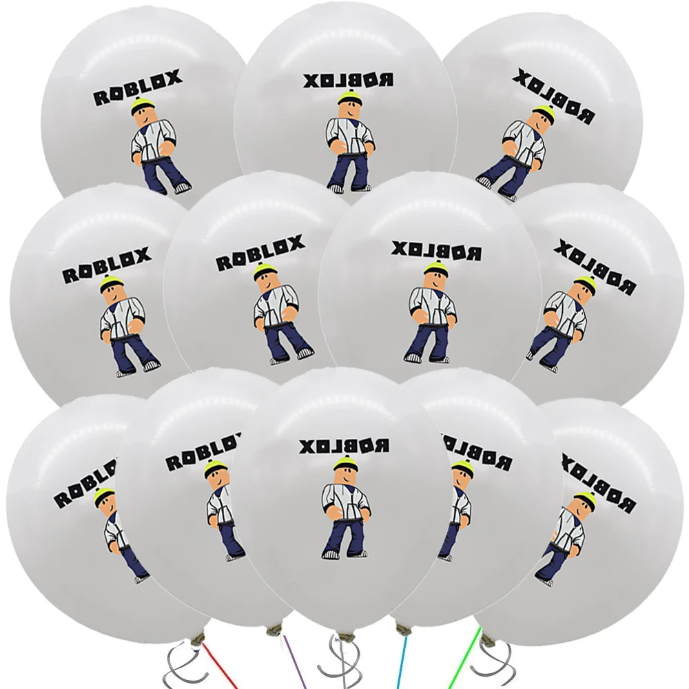 新しい12個入り Roblox パーティーバルーン 12インチ ラテックスバルーンセット ベビーシャワー 男の子 女の子 Roblox 誕生日パーティー飾り付け 子供 おもちゃ ギフト