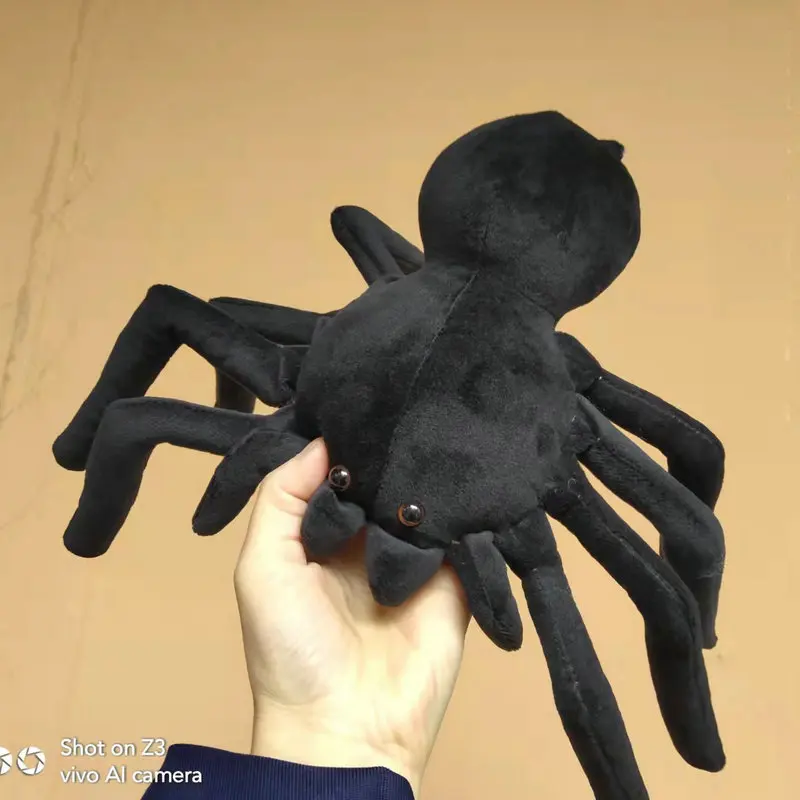 20x30CM simulación de araña juguetes de peluche Real como relleno Animal suave almohada horrible para niños niña regalos de cumpleaños de Navidad