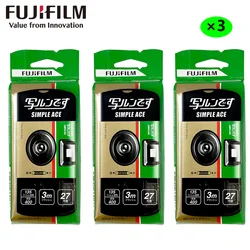 1/3/5pcs Fujifilm SIMPLE ACE ISO 400 35mm Power Flash 27 Photo Exposures Single Use OneTime Use QuickSnap Disposable Film Camera