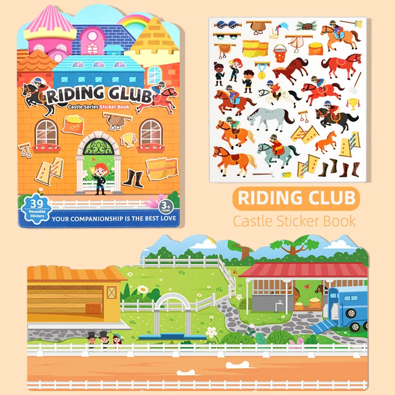 DIY Kinder 3D Bubble Jelly Stickerbuch zur Förderung der Konzentration, Wiederverwendbares Klebebuch, Ruhiges Buch, Puzzle, Konzentrationstraining, Aufkleber