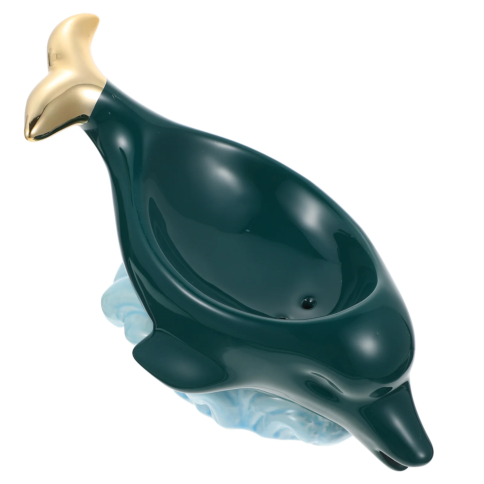 

Керамический держатель для мыла премиум-класса, сливной поддон в форме дельфина для бара, мыла, принадлежности для ванной комнаты, кронштейн для хранения мультяшных животных