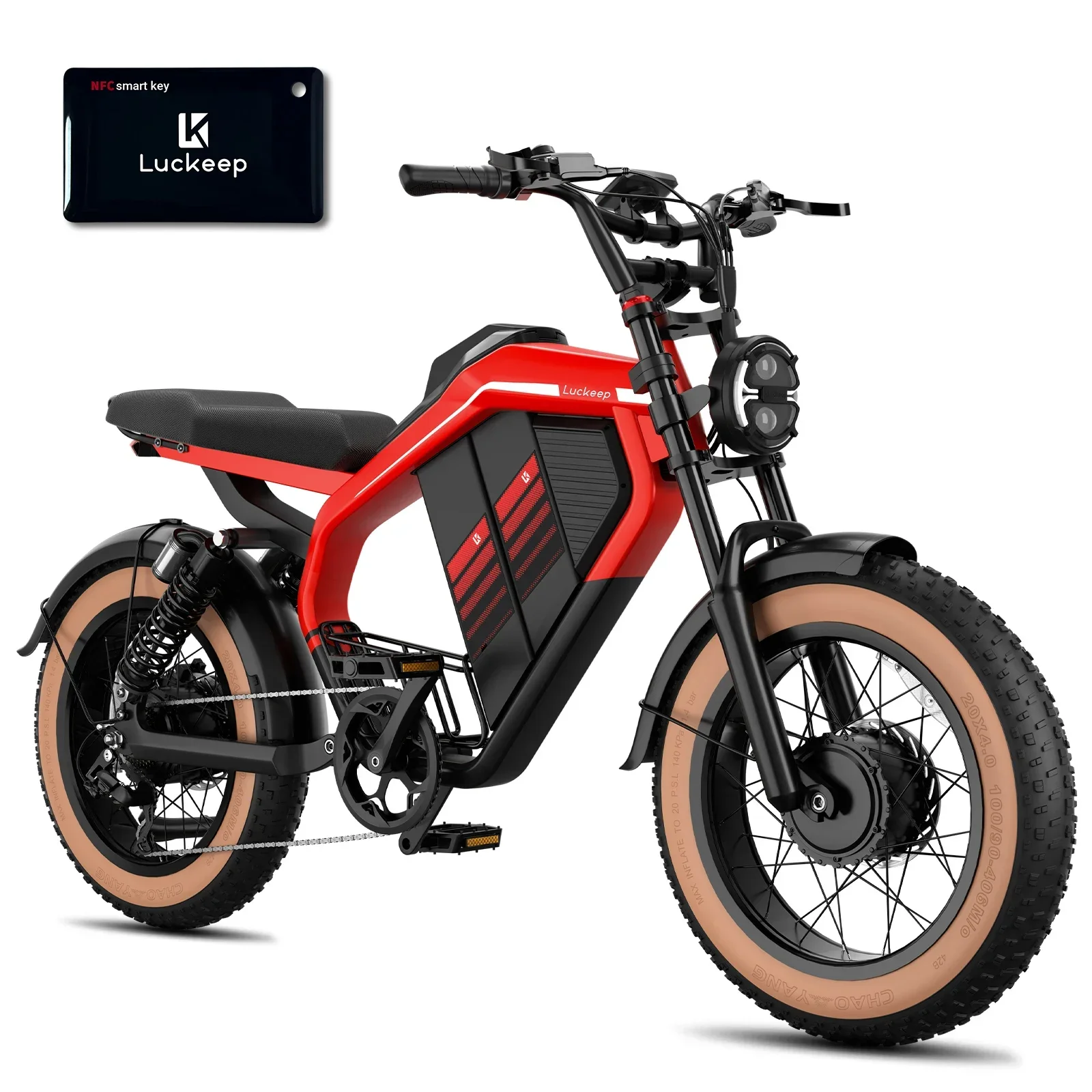 

Luckeep M5Ultra Взрослый EBike 2000 Вт Двигатель 52 В 40 Ач Аккумулятор Городской пригородный электрический велосипед 20 дюймов * 4,0 Широкие шины Вездеходный велосипед