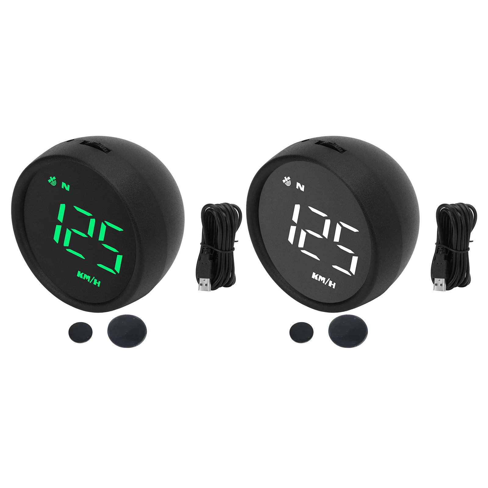 

Car HUD 2.6in HUD Display GPS Speedometer Multiple Function Overspeed Fatigue Driving Reminder for Car Motorcycle SUV Van RV Bus