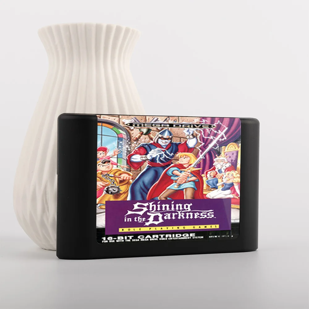 Retro Shining in the Darkness 16bit  game cartridge EUR Version for Sega Megadrive video game consoles