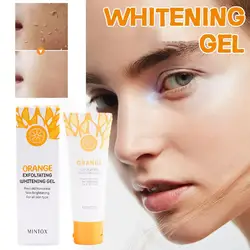 Esfoliante Corporal Laranja, Gel Esfoliante, Clareamento Facial Corporal Facial, Limpeza de Pele Abrasiva, Cuidado Facial, Beleza Hidratante Meninas