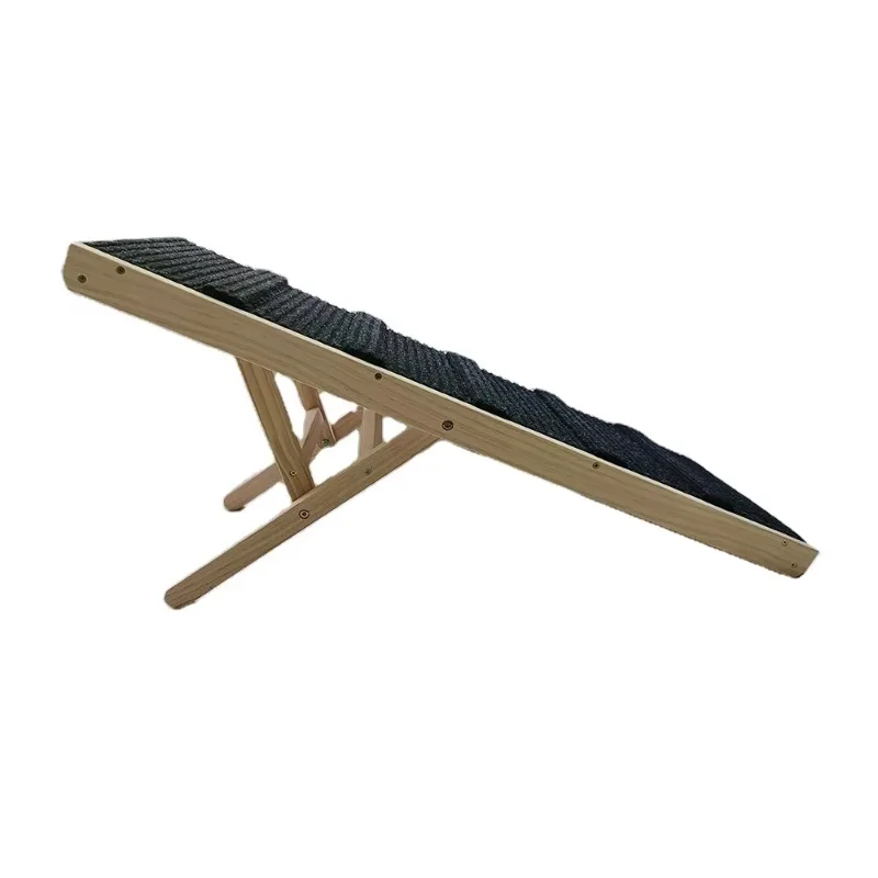 

Wholesale Folding Portable Travel Wooden Dog Ramp with High Traction for Small Large Animals New Zealand Pine Material