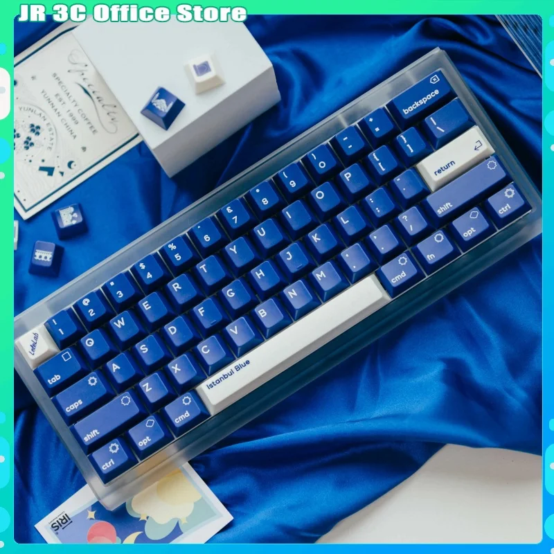 LeleLab Istanbul Blue keycap Mechanical keyboard keycaps Elegant exotic Office games magnetic switch Keyboard universal wooting