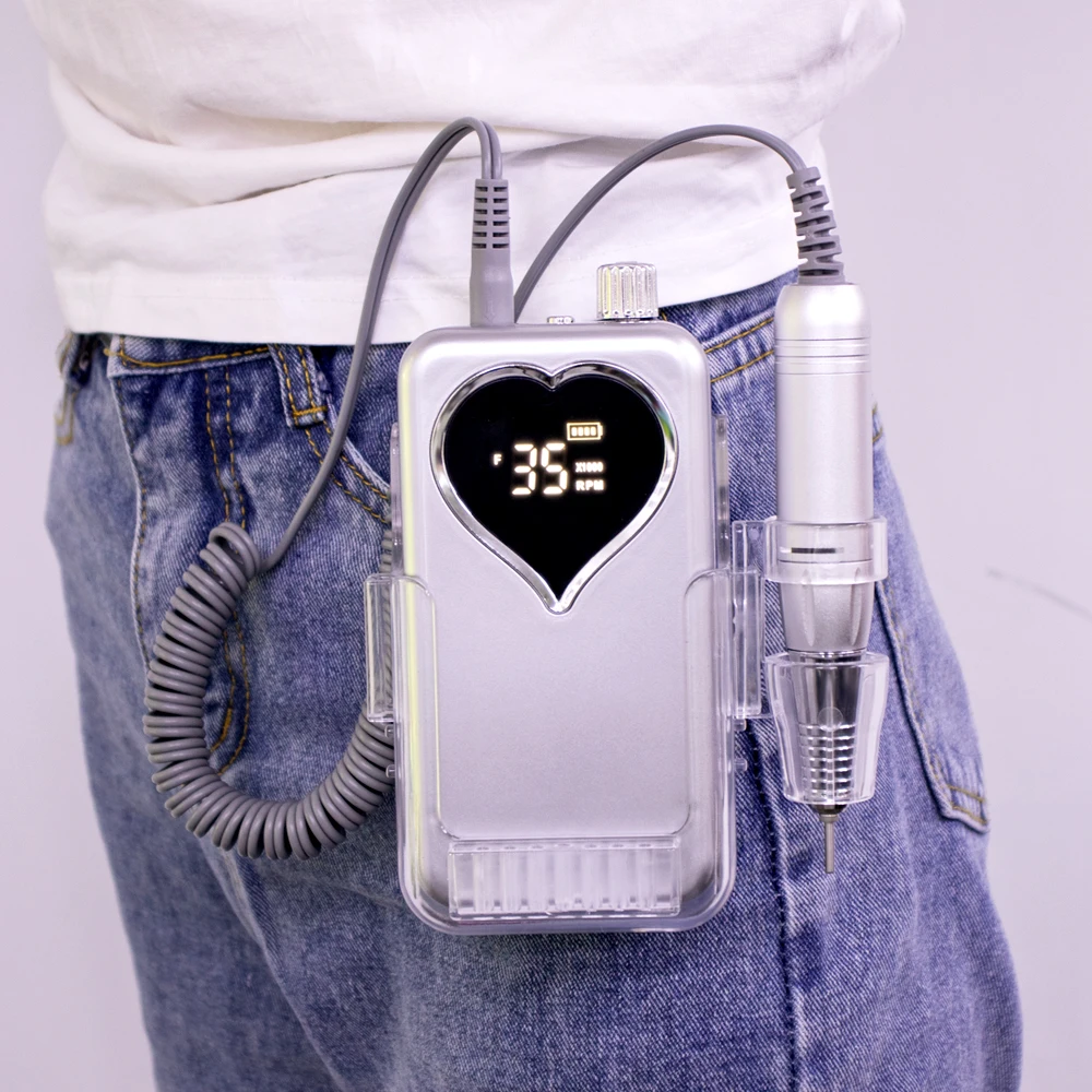 Trapano per unghie professionale per salone di bellezza da 35000 giri/min, funzione pedicure dedicata senza spazzole, lima per unghie, lucidatura delle unghie