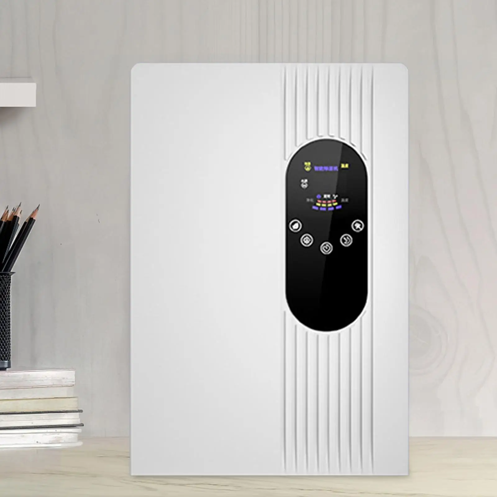 Dehumidifier udara Display tangki Air dapat dilepas steker adaptor EU Dehumidifier kecil untuk ruang bawah tanah rumah pertanian kamar mandi ruang asrama