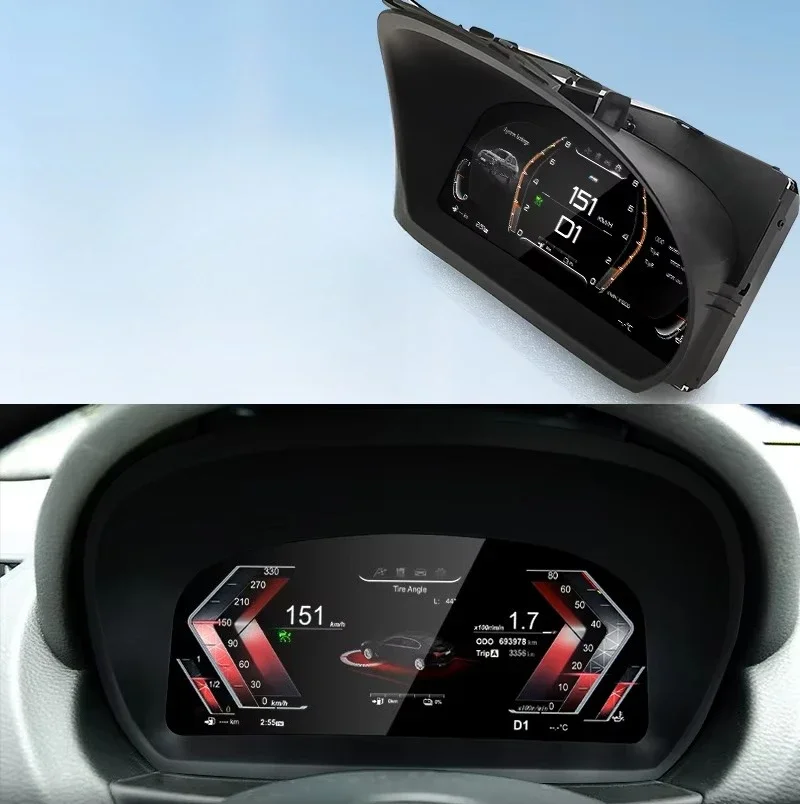 11inch LCD Digital Cluster For 1 Series E81 E82 E87 E88 CCC 2004--2011 Dashboard Panel Speedometer Wireless Carplay