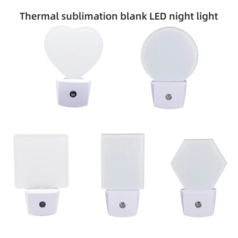 Heat Sublimation Blank American Standard European Standard Acrylic LED Light Control Intelligent Induction Night Light