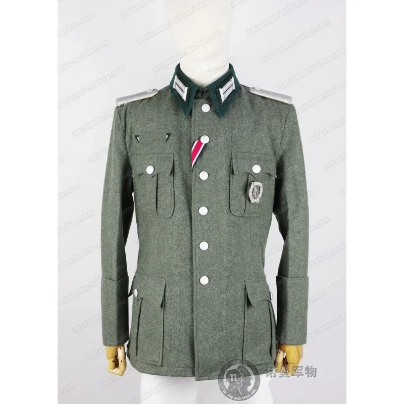 SECONDA GUERRA MONDIALE WW2 GERMAN WEHRMACHT HEER M41 Heer fanteria (Infanterie) UFFICIALE LANA CAMPO uniforme militare TUNICA CON BADGE