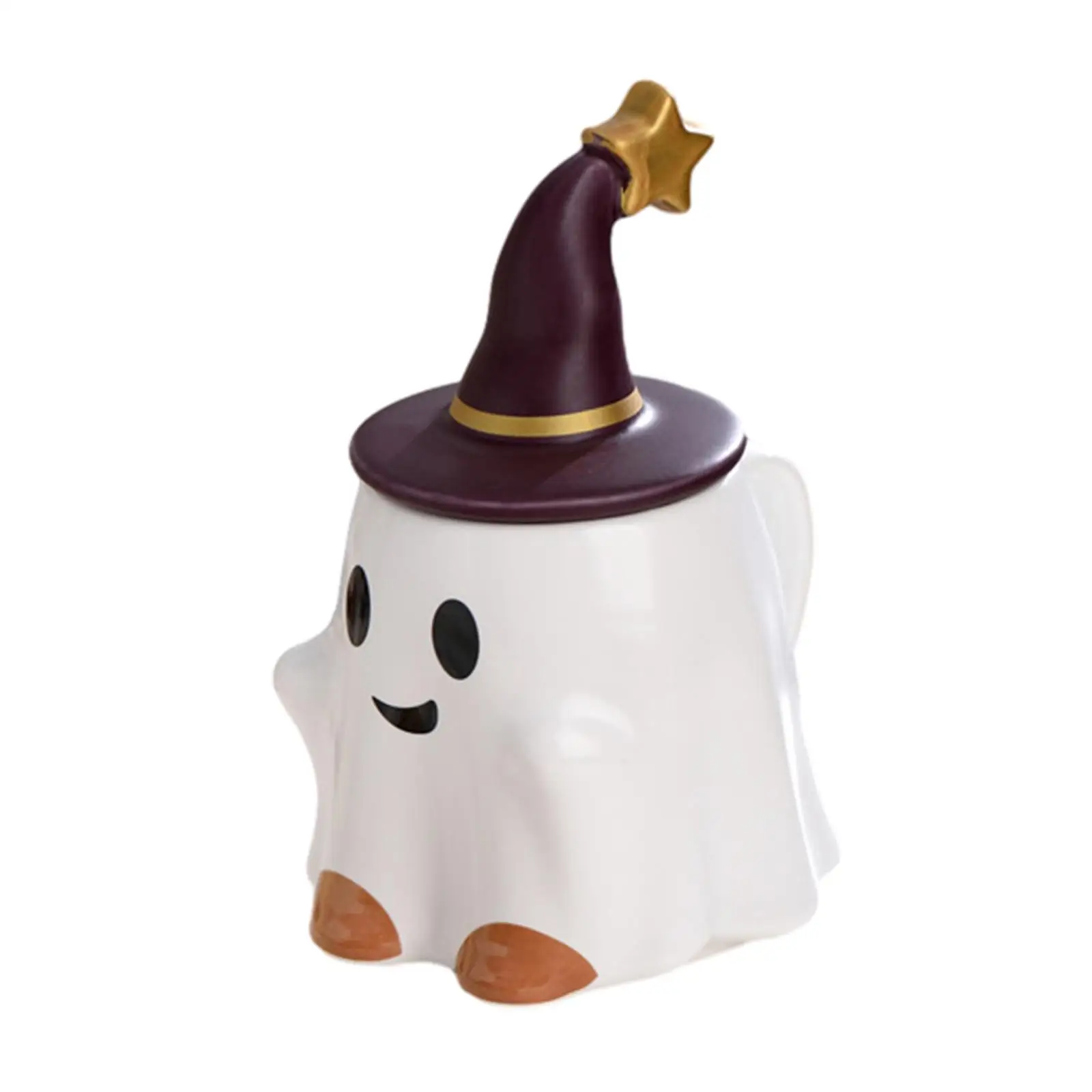 Ghost Mug Ceramic Mug Drinking Cup Desktop Halloween Ghost Mug 3D Coffee Cup for Housewarming Festival Trick or Treat Gifts