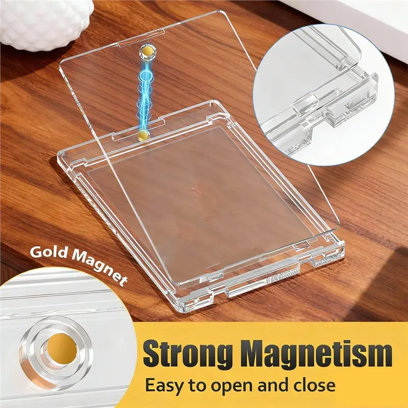CYGJ-Sports One Touch Magnetic Card Holders(10 Pack), 75Pt For Baseball Game Collector, Trading Card Storage Case
