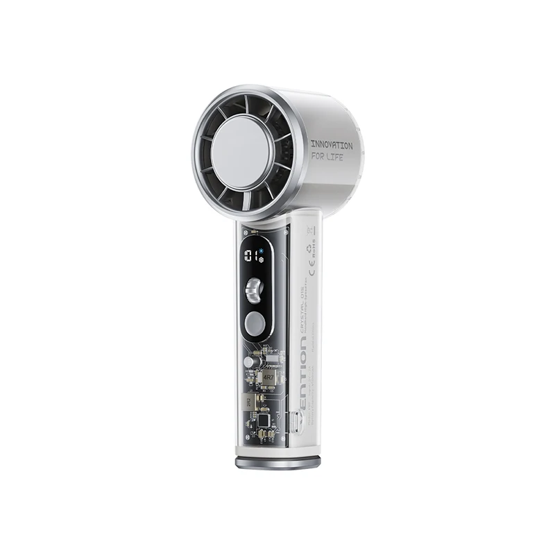 Vention Superleitfähiger Kühl-Handventilator 11000 U/min Bürstenloser Motor 100 Geschwindigkeitsstufen LED-Digitalanzeige Outdoor-Camping-Ventilator