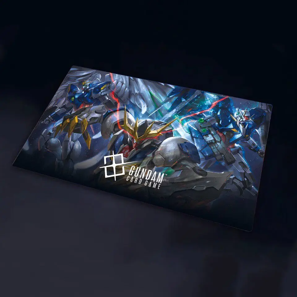 600x350mm Suitable for Gundams Barbatos XXXG-00W0 Playmat 1.5mmSeamless Edges Surface Glitter Craft Diy Board Game Card Mat Toy
