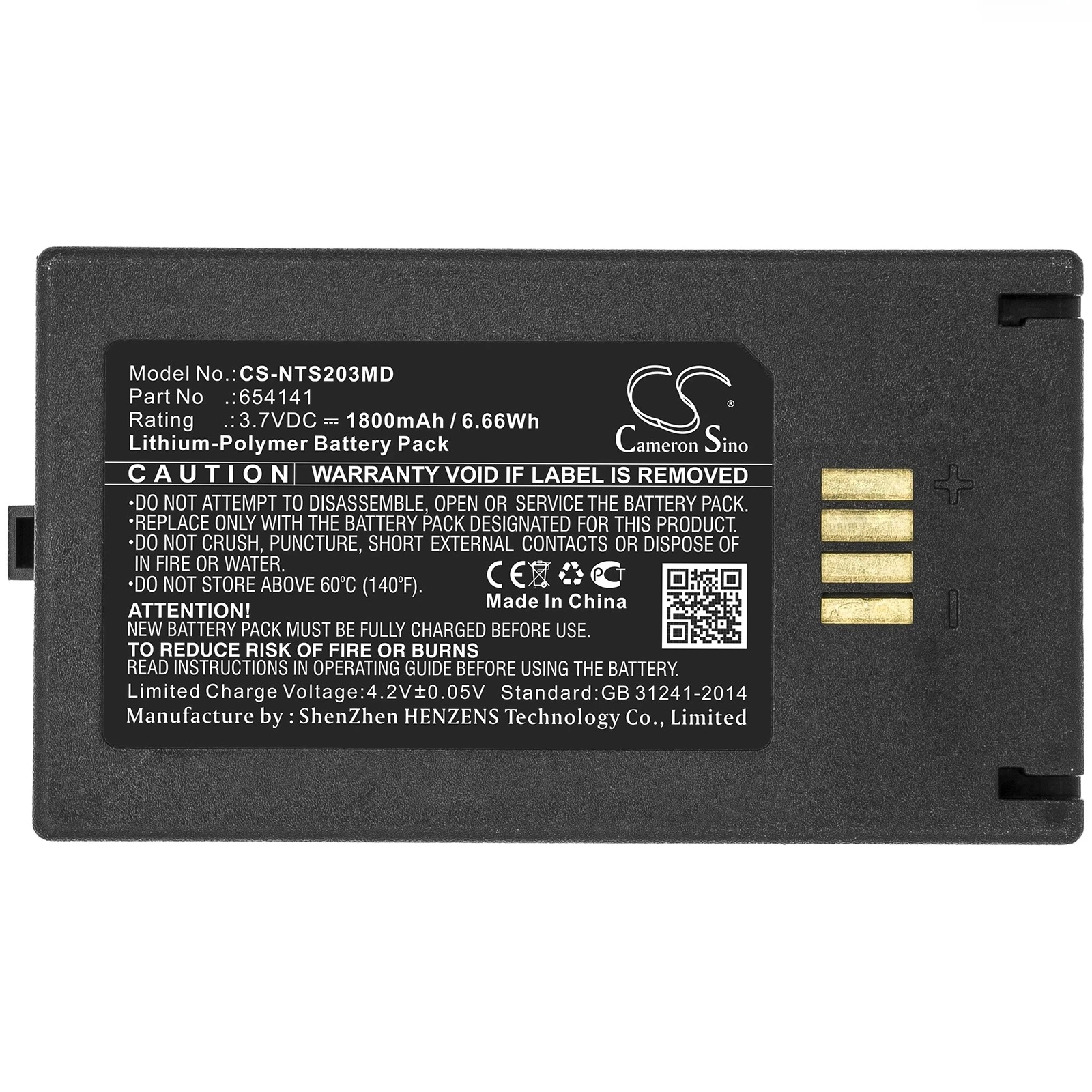 3.7V 1800mAh Medical Battery 654141 for Nova StatStrip Glucose Meter TPS-2003 +TOOL