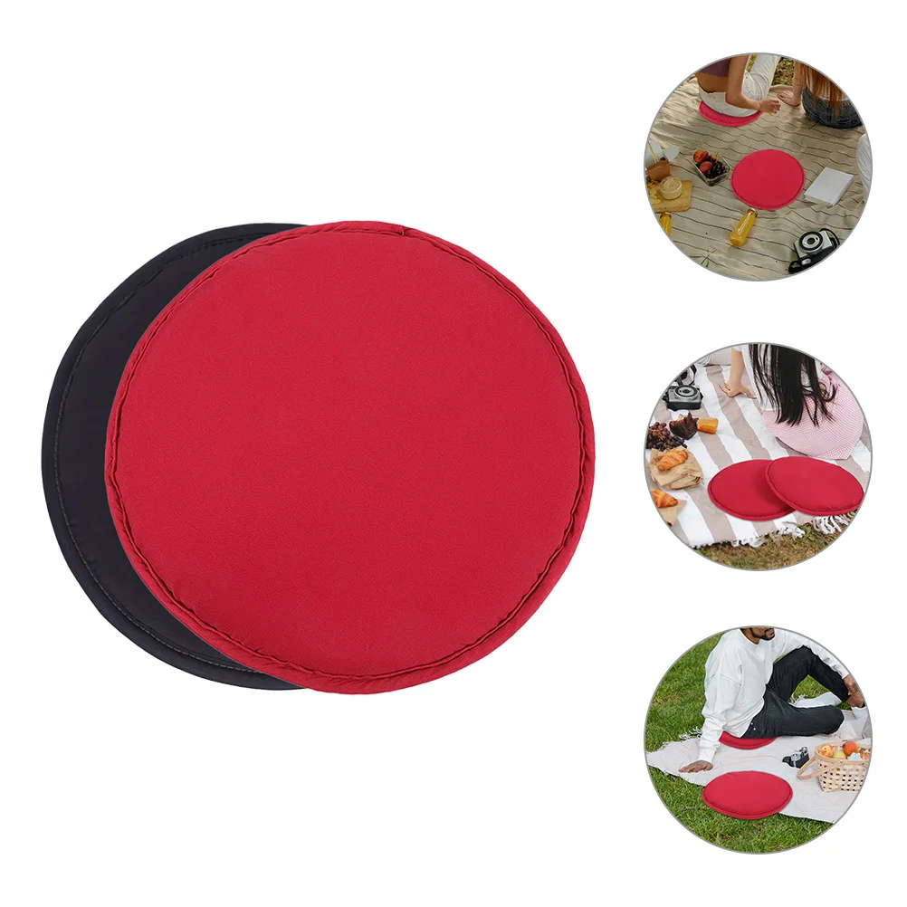 

2Pcs Outdoor Sitting Pad Round Seat Mat for Picnic Camping Portable Lightweight Dirt-Resistant Surface Multi-Color Options
