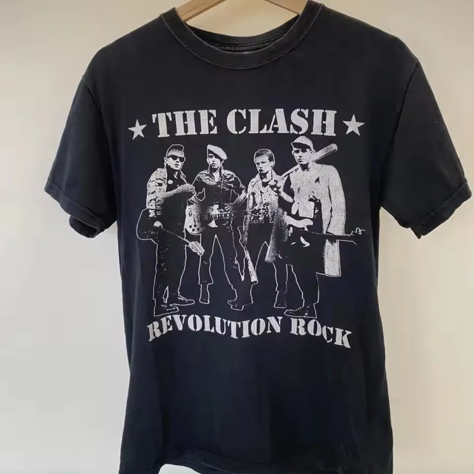 The Clash L'Appel De Londres Retro London Sounds Herren-Grafik-T-Shirt, weiche Baumwolle, Y2k Vintage Rock Streetwear Kleidung, Musik-T-Shirts – Detail 8