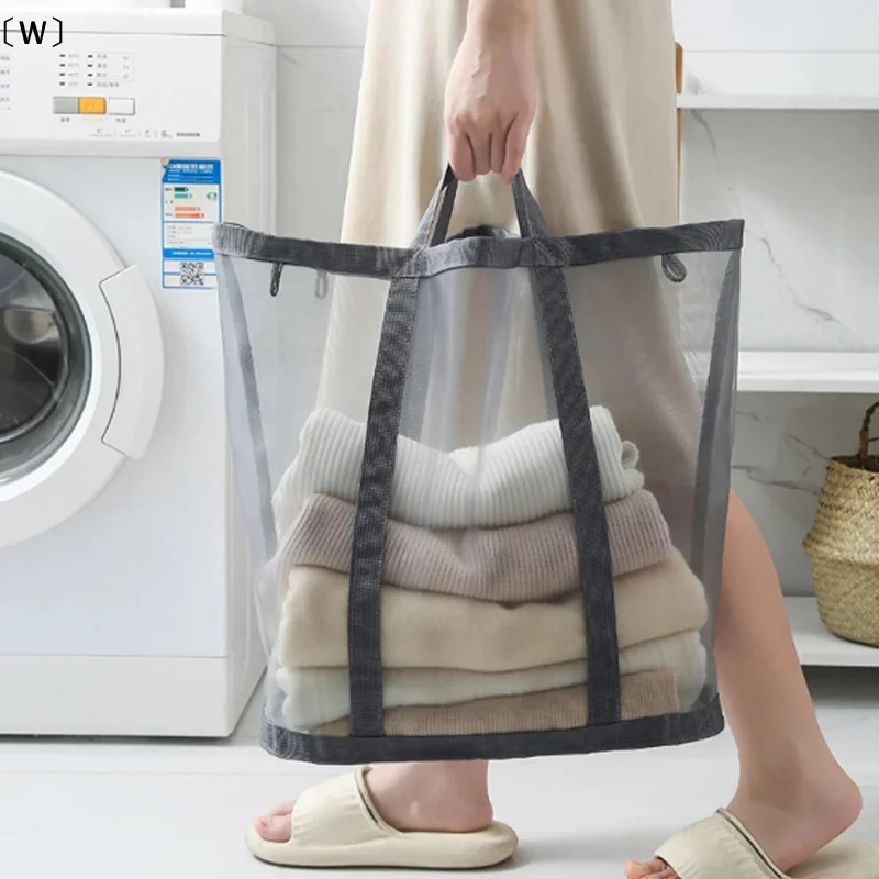 

〔W〕Collapsible Laundry Hamper Clothes Basket with Reinforced Handle for Bathroom Dirty Clothes Home Supplies〔Winter1〕