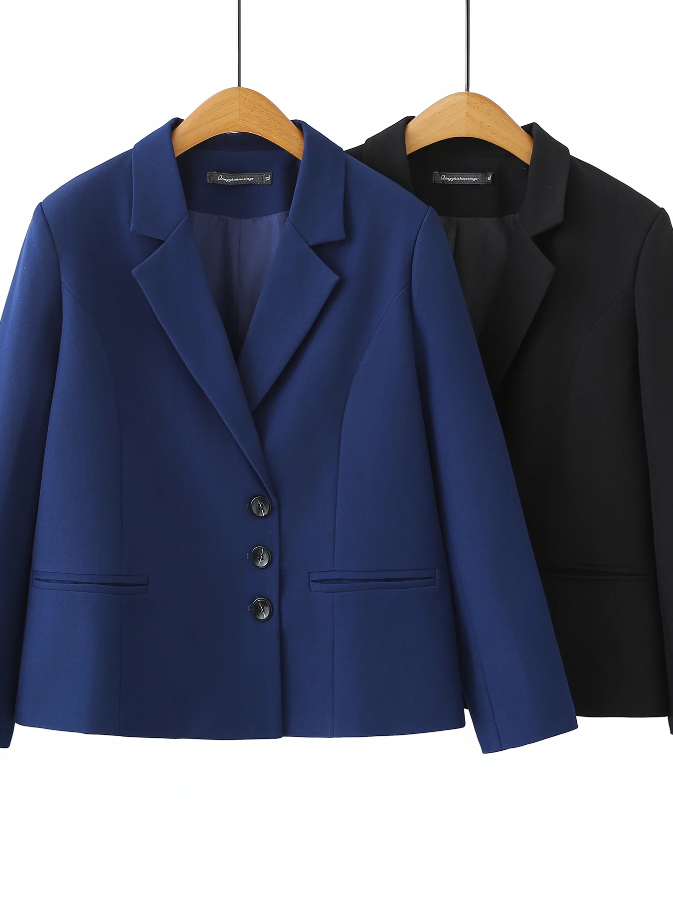 

Spring 2026 Women's Long Sleeve Three Button Loose Fit Business Suit Jacket Large Size Commute Office Formal Top