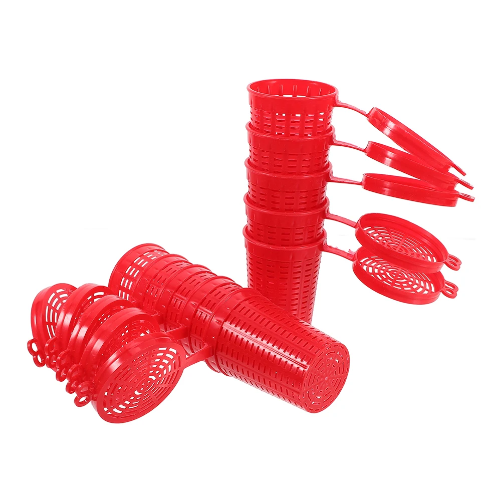 

20 Pcs Bait Cage Fishing Tackle Lure Holder Carp Equipment Trap Basket Supplies Small Crawfish Trap Outdoor Fishing Gear