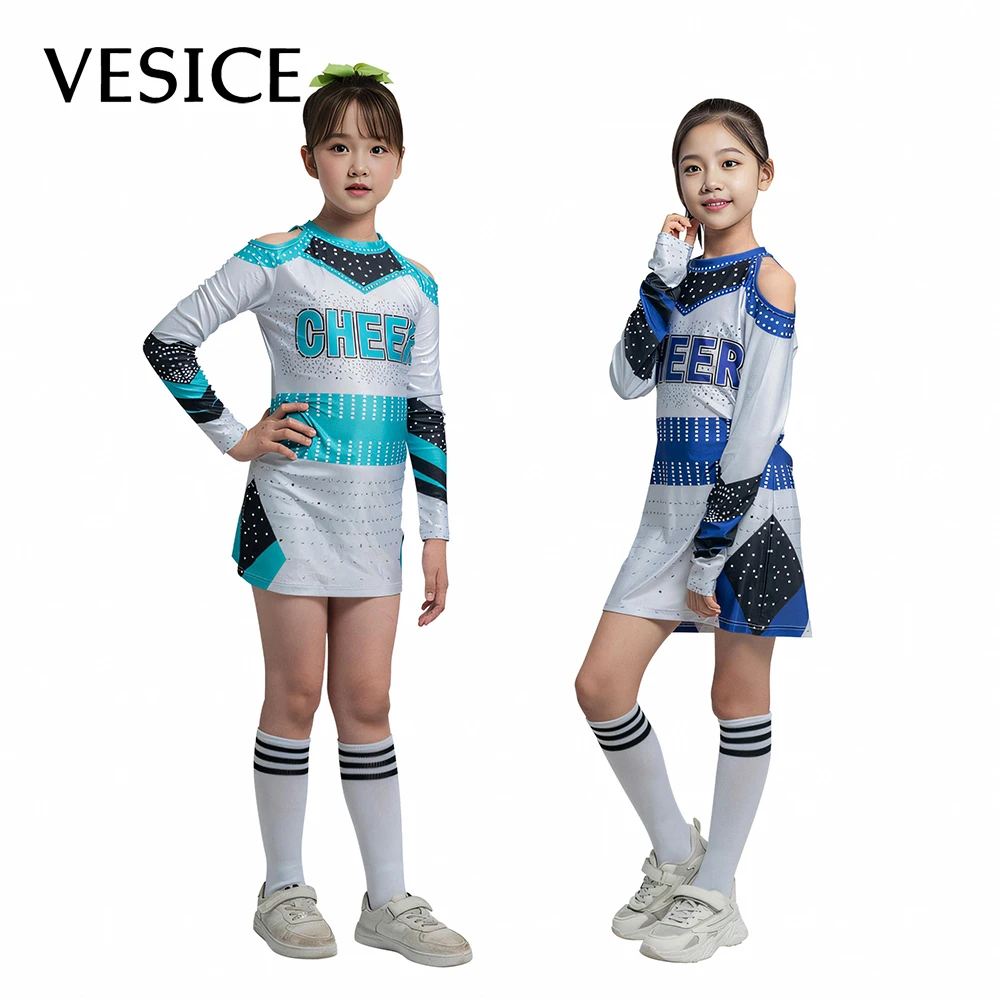 Cheerleading Outfit School Boy Girls Cosplay Dance Costume Competition Dress Team Performance Gymnastics Uniforms Games Skirts