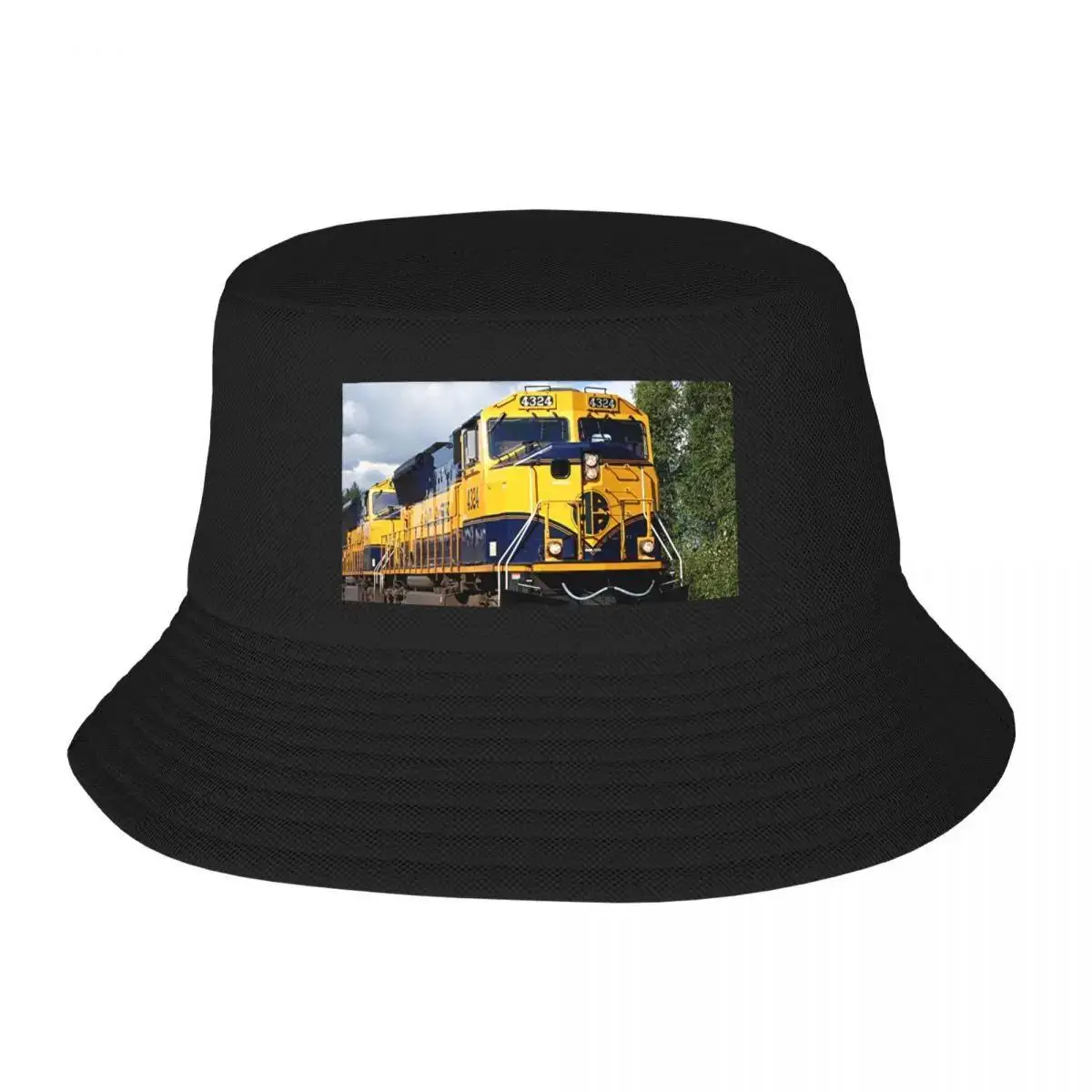 

Новинка 2025, шляпа-ведро Alaska Railroad Train Engine, конская шляпа, шляпа с помпоном, новые жесткие элегантные женские шляпы, мужские